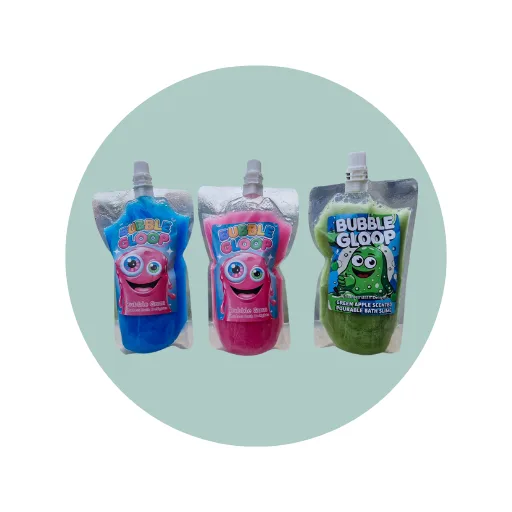 signature Bubble Gloop - a revolutionary way to experience bubble baths! This thick, gooey, and incredibly fun concoction creates mountains of long-lasting bubbles that will have your kids begging for more bath time. It's perfect for sensory play and is great for toddlers and older kids.