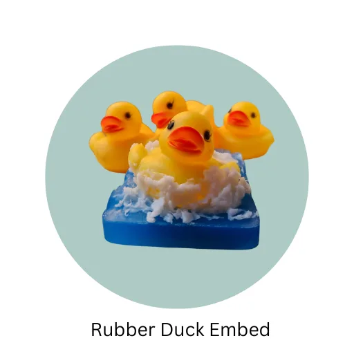 Children's glycerine soap with duck embed